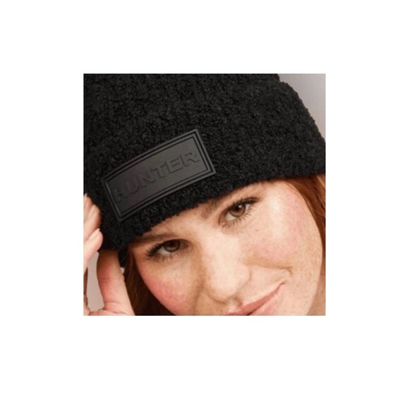 Hunter Tonal Patch Logo Beanie - Black OS, $58 MSRP, New With Tags - Picture 6 of 12